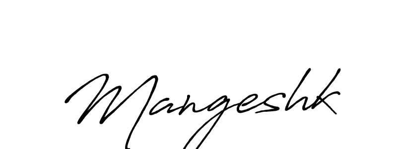 Design your own signature with our free online signature maker. With this signature software, you can create a handwritten (Antro_Vectra_Bolder) signature for name Mangeshk. Mangeshk signature style 7 images and pictures png