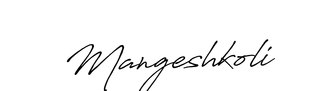 Make a beautiful signature design for name Mangeshkoli. Use this online signature maker to create a handwritten signature for free. Mangeshkoli signature style 7 images and pictures png