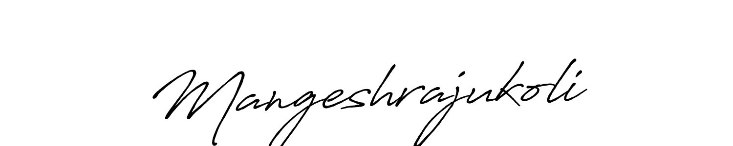 Also You can easily find your signature by using the search form. We will create Mangeshrajukoli name handwritten signature images for you free of cost using Antro_Vectra_Bolder sign style. Mangeshrajukoli signature style 7 images and pictures png