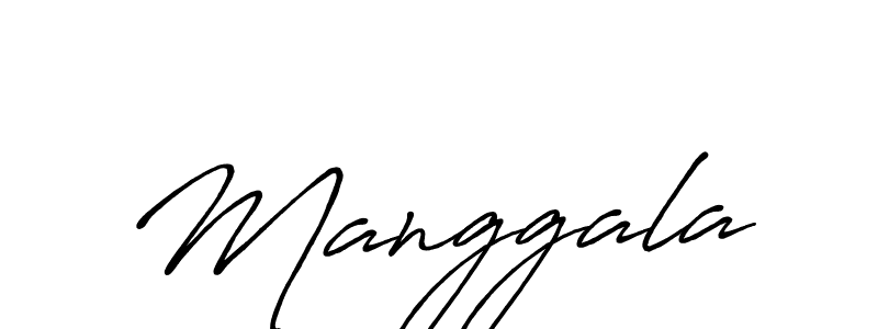 Manggala stylish signature style. Best Handwritten Sign (Antro_Vectra_Bolder) for my name. Handwritten Signature Collection Ideas for my name Manggala. Manggala signature style 7 images and pictures png