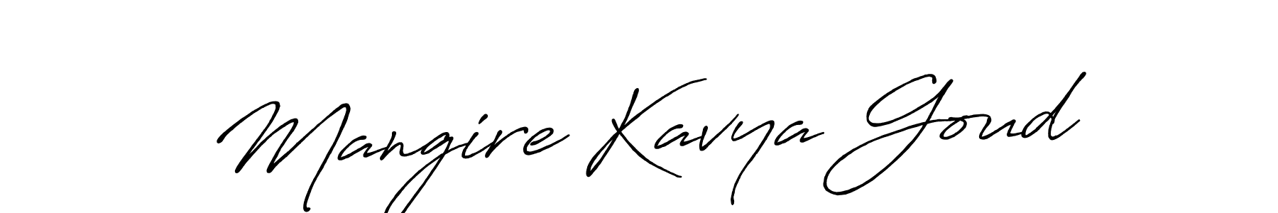 The best way (Antro_Vectra_Bolder) to make a short signature is to pick only two or three words in your name. The name Mangire Kavya Goud include a total of six letters. For converting this name. Mangire Kavya Goud signature style 7 images and pictures png