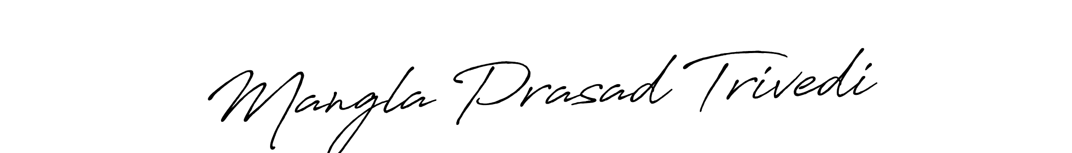 The best way (Antro_Vectra_Bolder) to make a short signature is to pick only two or three words in your name. The name Mangla Prasad Trivedi include a total of six letters. For converting this name. Mangla Prasad Trivedi signature style 7 images and pictures png