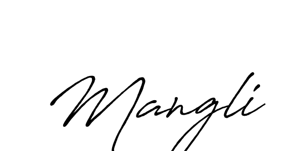 Similarly Antro_Vectra_Bolder is the best handwritten signature design. Signature creator online .You can use it as an online autograph creator for name Mangli. Mangli signature style 7 images and pictures png