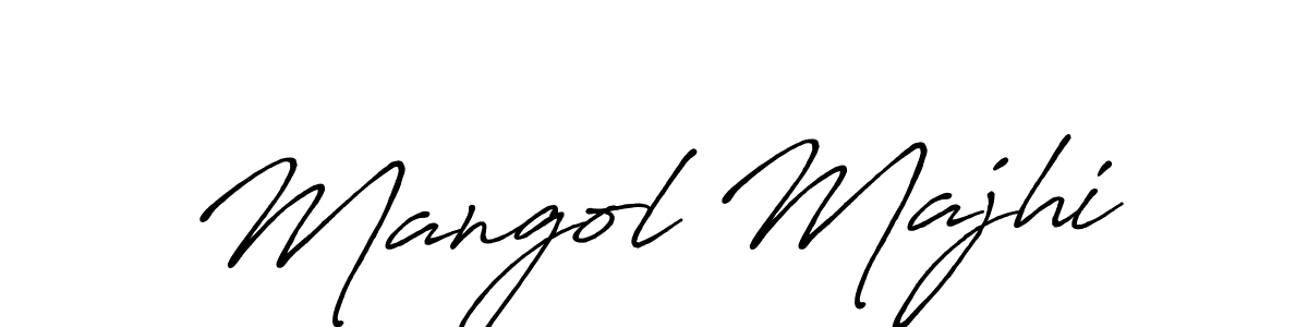 Antro_Vectra_Bolder is a professional signature style that is perfect for those who want to add a touch of class to their signature. It is also a great choice for those who want to make their signature more unique. Get Mangol Majhi name to fancy signature for free. Mangol Majhi signature style 7 images and pictures png