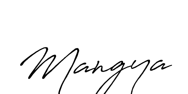 Also we have Mangya name is the best signature style. Create professional handwritten signature collection using Antro_Vectra_Bolder autograph style. Mangya signature style 7 images and pictures png