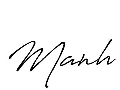 Best and Professional Signature Style for Manh. Antro_Vectra_Bolder Best Signature Style Collection. Manh signature style 7 images and pictures png