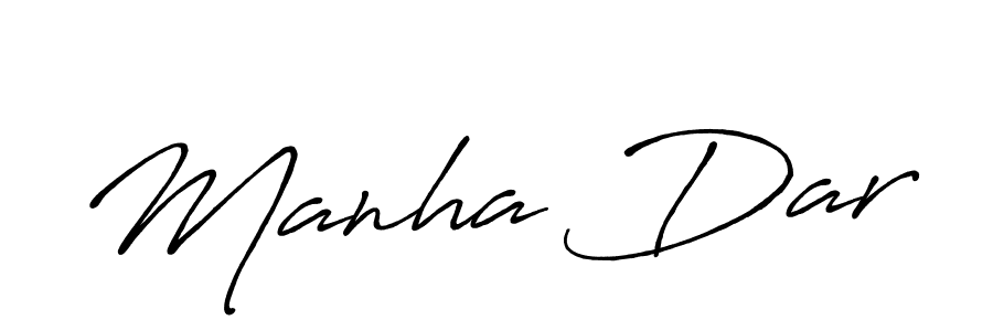 Also we have Manha Dar name is the best signature style. Create professional handwritten signature collection using Antro_Vectra_Bolder autograph style. Manha Dar signature style 7 images and pictures png