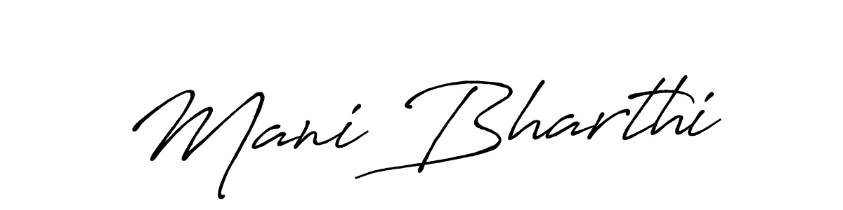 The best way (Antro_Vectra_Bolder) to make a short signature is to pick only two or three words in your name. The name Mani Bharthi include a total of six letters. For converting this name. Mani Bharthi signature style 7 images and pictures png
