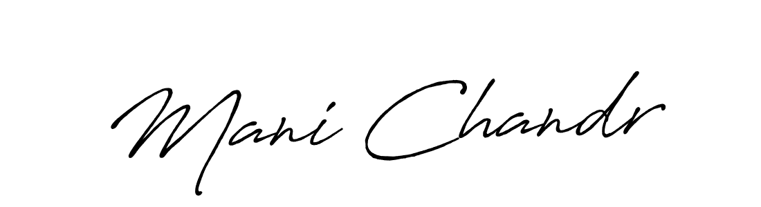Create a beautiful signature design for name Mani Chandr. With this signature (Antro_Vectra_Bolder) fonts, you can make a handwritten signature for free. Mani Chandr signature style 7 images and pictures png