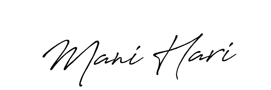 if you are searching for the best signature style for your name Mani Hari. so please give up your signature search. here we have designed multiple signature styles  using Antro_Vectra_Bolder. Mani Hari signature style 7 images and pictures png