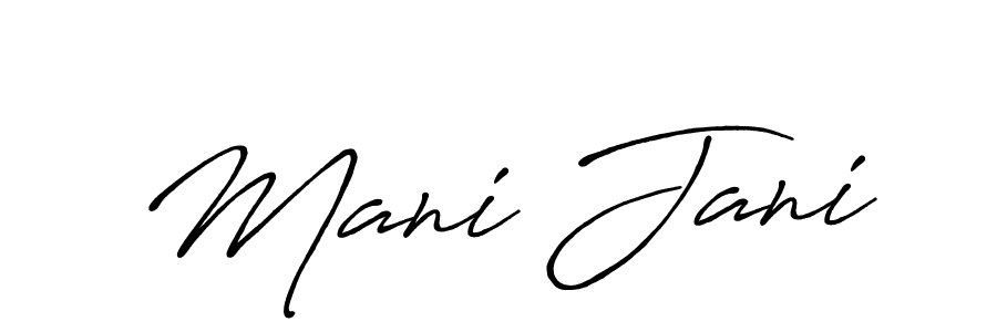 Similarly Antro_Vectra_Bolder is the best handwritten signature design. Signature creator online .You can use it as an online autograph creator for name Mani Jani. Mani Jani signature style 7 images and pictures png