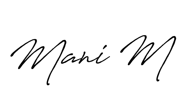Make a beautiful signature design for name Mani M. Use this online signature maker to create a handwritten signature for free. Mani M signature style 7 images and pictures png