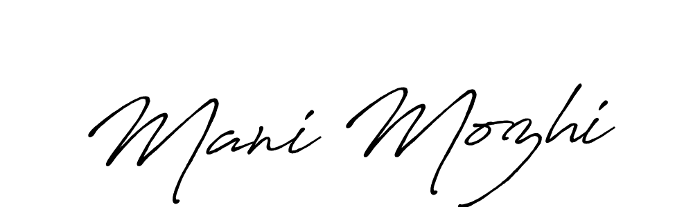 How to Draw Mani Mozhi signature style? Antro_Vectra_Bolder is a latest design signature styles for name Mani Mozhi. Mani Mozhi signature style 7 images and pictures png