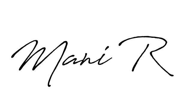 How to make Mani R signature? Antro_Vectra_Bolder is a professional autograph style. Create handwritten signature for Mani R name. Mani R signature style 7 images and pictures png