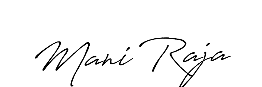 It looks lik you need a new signature style for name Mani Raja. Design unique handwritten (Antro_Vectra_Bolder) signature with our free signature maker in just a few clicks. Mani Raja signature style 7 images and pictures png