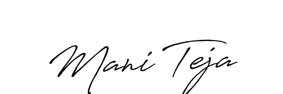 It looks lik you need a new signature style for name Mani Teja. Design unique handwritten (Antro_Vectra_Bolder) signature with our free signature maker in just a few clicks. Mani Teja signature style 7 images and pictures png