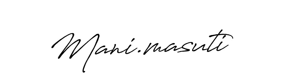 Antro_Vectra_Bolder is a professional signature style that is perfect for those who want to add a touch of class to their signature. It is also a great choice for those who want to make their signature more unique. Get Mani.masuti name to fancy signature for free. Mani.masuti signature style 7 images and pictures png
