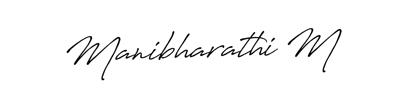 This is the best signature style for the Manibharathi M name. Also you like these signature font (Antro_Vectra_Bolder). Mix name signature. Manibharathi M signature style 7 images and pictures png