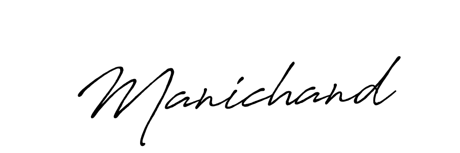 How to make Manichand name signature. Use Antro_Vectra_Bolder style for creating short signs online. This is the latest handwritten sign. Manichand signature style 7 images and pictures png