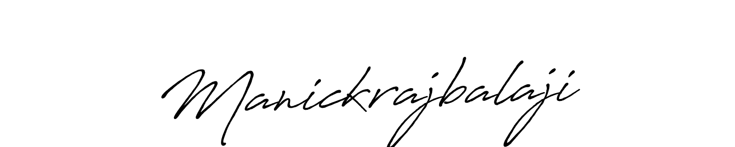 How to make Manickrajbalaji name signature. Use Antro_Vectra_Bolder style for creating short signs online. This is the latest handwritten sign. Manickrajbalaji signature style 7 images and pictures png