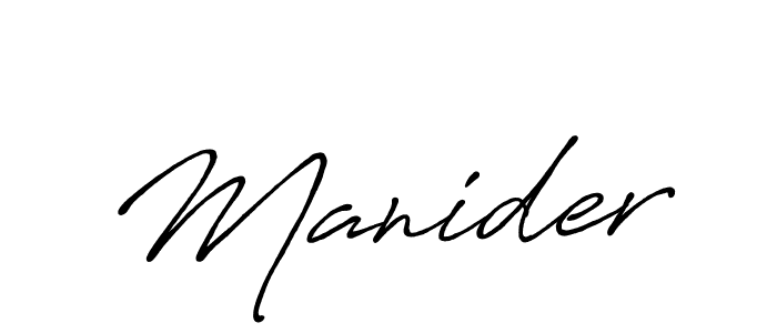 You should practise on your own different ways (Antro_Vectra_Bolder) to write your name (Manider) in signature. don't let someone else do it for you. Manider signature style 7 images and pictures png