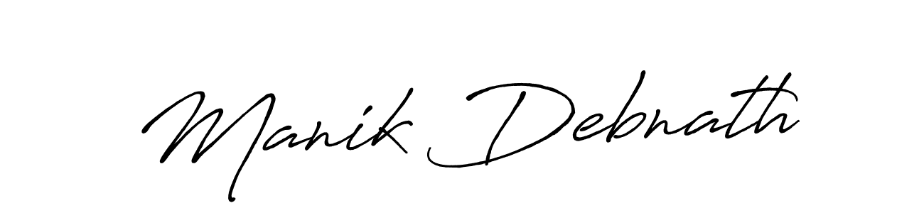 The best way (Antro_Vectra_Bolder) to make a short signature is to pick only two or three words in your name. The name Manik Debnath include a total of six letters. For converting this name. Manik Debnath signature style 7 images and pictures png