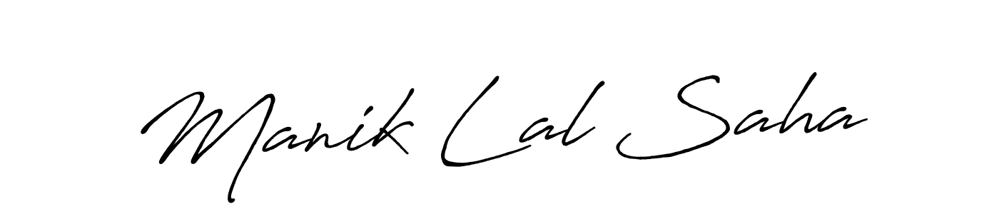 How to make Manik Lal Saha signature? Antro_Vectra_Bolder is a professional autograph style. Create handwritten signature for Manik Lal Saha name. Manik Lal Saha signature style 7 images and pictures png