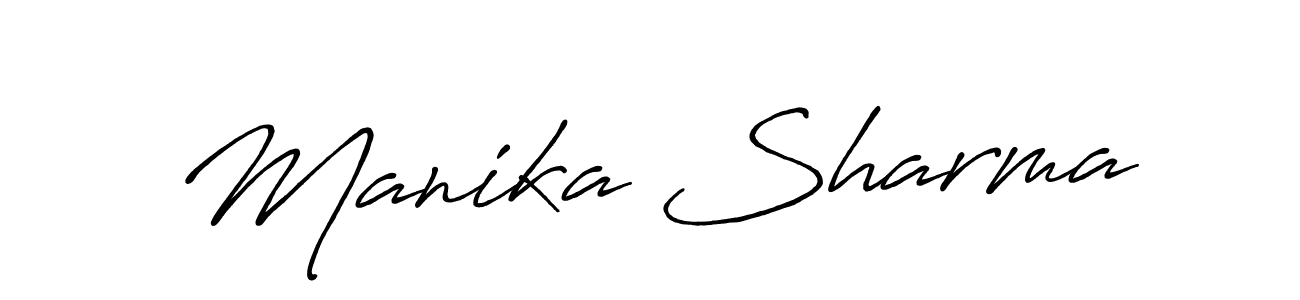 Also we have Manika Sharma name is the best signature style. Create professional handwritten signature collection using Antro_Vectra_Bolder autograph style. Manika Sharma signature style 7 images and pictures png