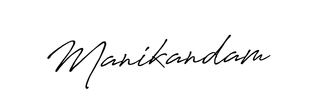 Also we have Manikandam name is the best signature style. Create professional handwritten signature collection using Antro_Vectra_Bolder autograph style. Manikandam signature style 7 images and pictures png