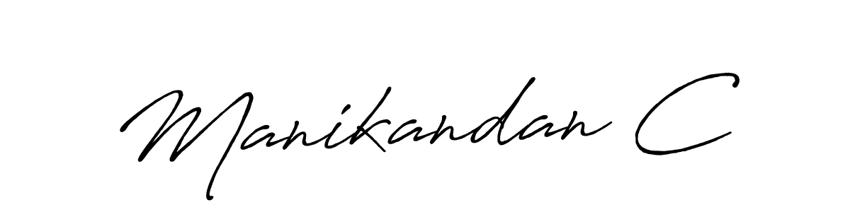 The best way (Antro_Vectra_Bolder) to make a short signature is to pick only two or three words in your name. The name Manikandan C include a total of six letters. For converting this name. Manikandan C signature style 7 images and pictures png