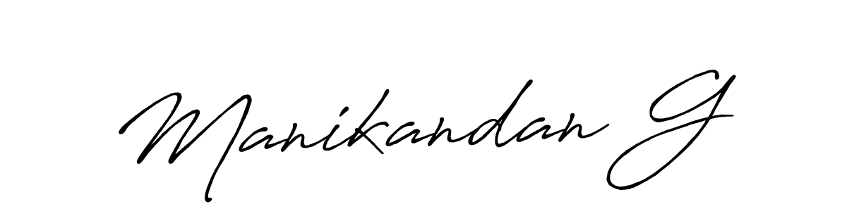How to Draw Manikandan G signature style? Antro_Vectra_Bolder is a latest design signature styles for name Manikandan G. Manikandan G signature style 7 images and pictures png