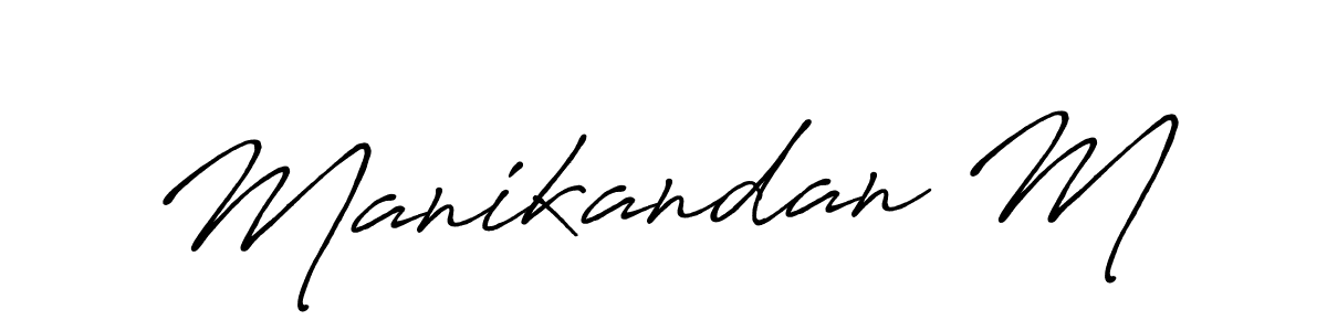 How to Draw Manikandan M signature style? Antro_Vectra_Bolder is a latest design signature styles for name Manikandan M. Manikandan M signature style 7 images and pictures png