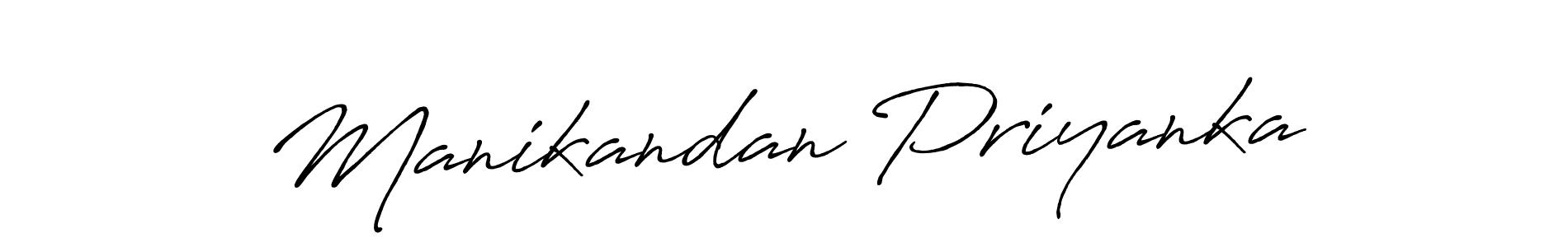 It looks lik you need a new signature style for name Manikandan Priyanka. Design unique handwritten (Antro_Vectra_Bolder) signature with our free signature maker in just a few clicks. Manikandan Priyanka signature style 7 images and pictures png