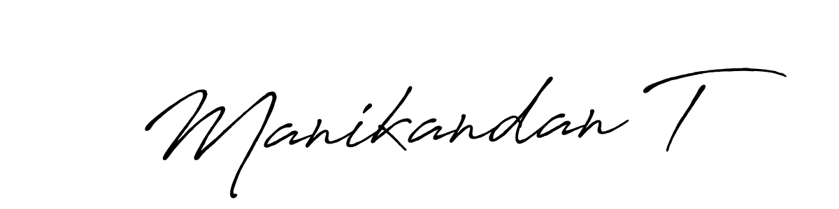 This is the best signature style for the Manikandan T name. Also you like these signature font (Antro_Vectra_Bolder). Mix name signature. Manikandan T signature style 7 images and pictures png