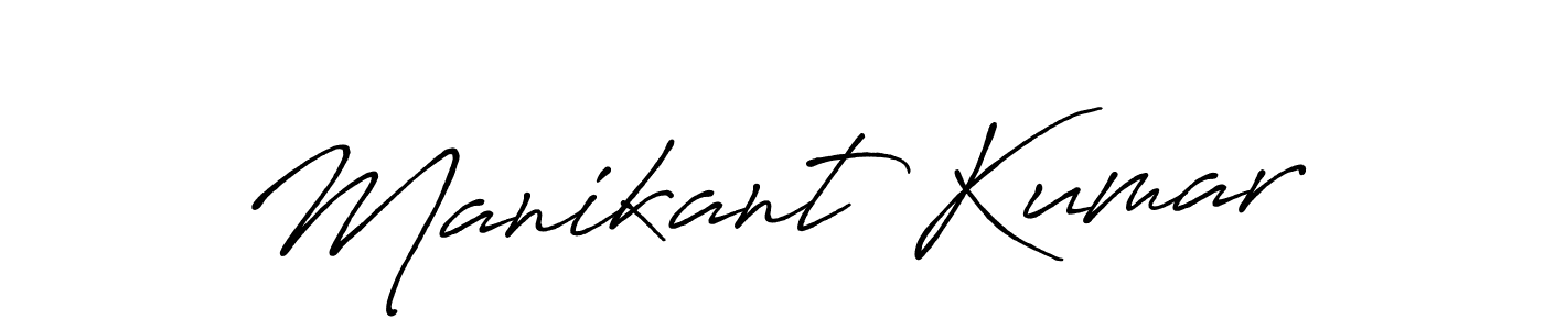 How to make Manikant Kumar signature? Antro_Vectra_Bolder is a professional autograph style. Create handwritten signature for Manikant Kumar name. Manikant Kumar signature style 7 images and pictures png