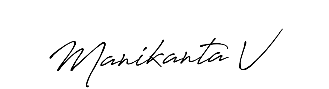 You can use this online signature creator to create a handwritten signature for the name Manikanta V. This is the best online autograph maker. Manikanta V signature style 7 images and pictures png