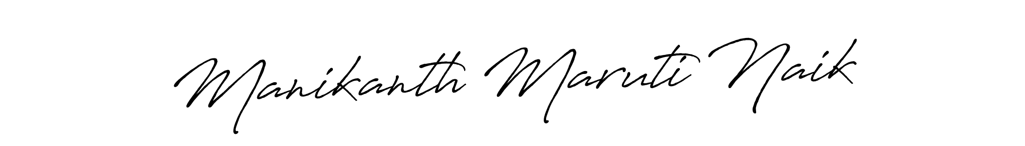 Create a beautiful signature design for name Manikanth Maruti Naik. With this signature (Antro_Vectra_Bolder) fonts, you can make a handwritten signature for free. Manikanth Maruti Naik signature style 7 images and pictures png