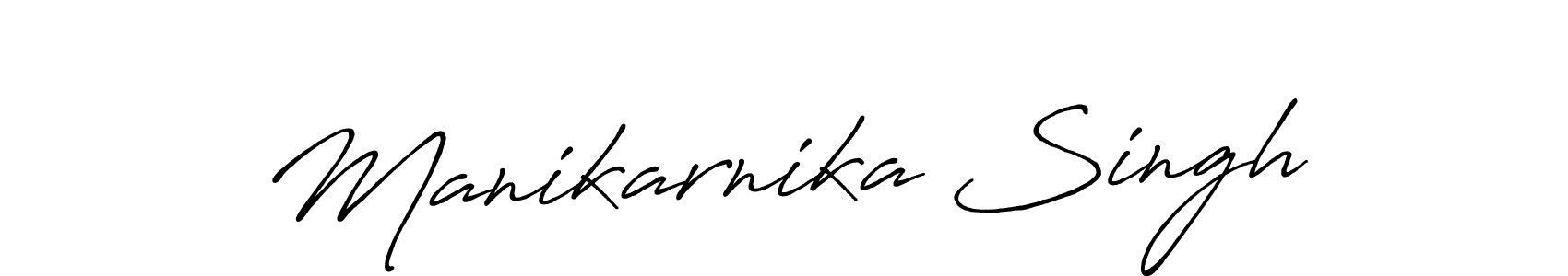 Manikarnika Singh stylish signature style. Best Handwritten Sign (Antro_Vectra_Bolder) for my name. Handwritten Signature Collection Ideas for my name Manikarnika Singh. Manikarnika Singh signature style 7 images and pictures png