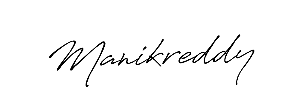 Design your own signature with our free online signature maker. With this signature software, you can create a handwritten (Antro_Vectra_Bolder) signature for name Manikreddy. Manikreddy signature style 7 images and pictures png