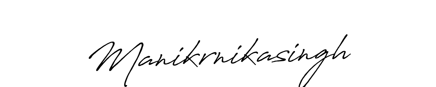 You can use this online signature creator to create a handwritten signature for the name Manikrnikasingh. This is the best online autograph maker. Manikrnikasingh signature style 7 images and pictures png