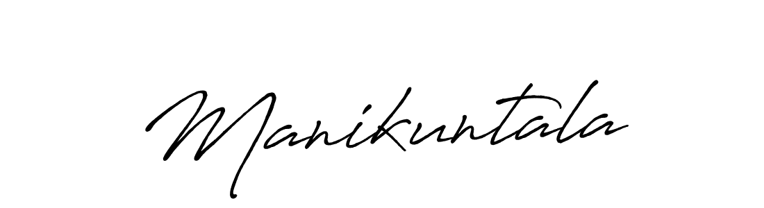 Also we have Manikuntala name is the best signature style. Create professional handwritten signature collection using Antro_Vectra_Bolder autograph style. Manikuntala signature style 7 images and pictures png