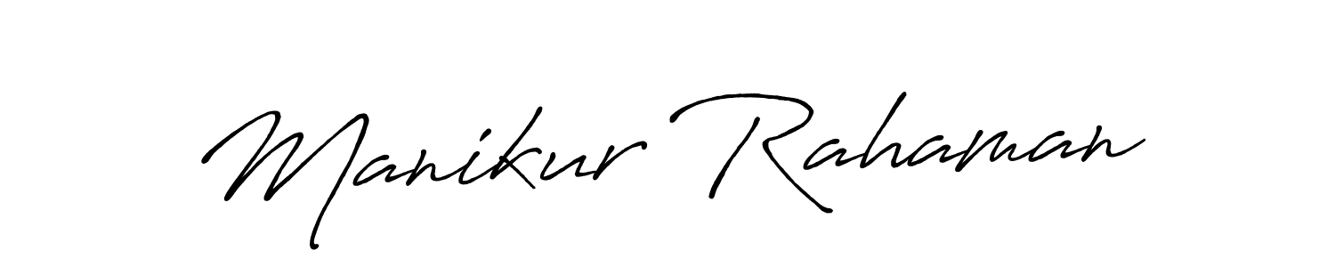 Antro_Vectra_Bolder is a professional signature style that is perfect for those who want to add a touch of class to their signature. It is also a great choice for those who want to make their signature more unique. Get Manikur Rahaman name to fancy signature for free. Manikur Rahaman signature style 7 images and pictures png