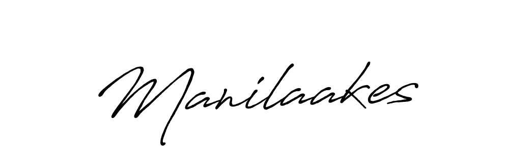 Create a beautiful signature design for name Manilaakes. With this signature (Antro_Vectra_Bolder) fonts, you can make a handwritten signature for free. Manilaakes signature style 7 images and pictures png