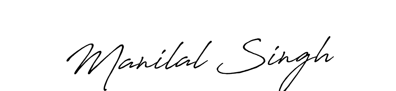 Manilal Singh stylish signature style. Best Handwritten Sign (Antro_Vectra_Bolder) for my name. Handwritten Signature Collection Ideas for my name Manilal Singh. Manilal Singh signature style 7 images and pictures png