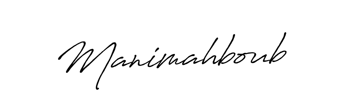 Similarly Antro_Vectra_Bolder is the best handwritten signature design. Signature creator online .You can use it as an online autograph creator for name Manimahboub. Manimahboub signature style 7 images and pictures png