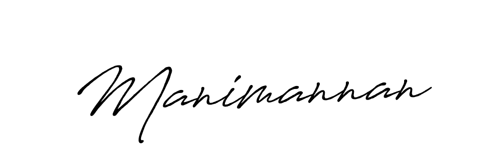 Make a beautiful signature design for name Manimannan. With this signature (Antro_Vectra_Bolder) style, you can create a handwritten signature for free. Manimannan signature style 7 images and pictures png