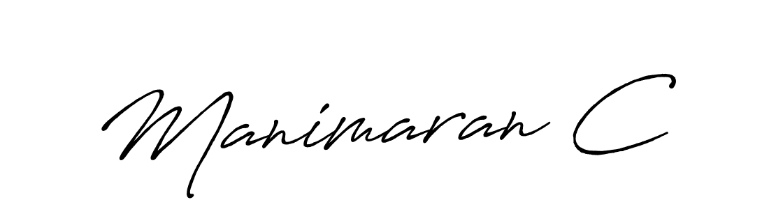 Manimaran C stylish signature style. Best Handwritten Sign (Antro_Vectra_Bolder) for my name. Handwritten Signature Collection Ideas for my name Manimaran C. Manimaran C signature style 7 images and pictures png