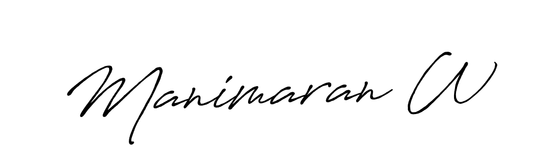 How to Draw Manimaran W signature style? Antro_Vectra_Bolder is a latest design signature styles for name Manimaran W. Manimaran W signature style 7 images and pictures png