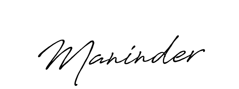 Also we have Maninder name is the best signature style. Create professional handwritten signature collection using Antro_Vectra_Bolder autograph style. Maninder signature style 7 images and pictures png