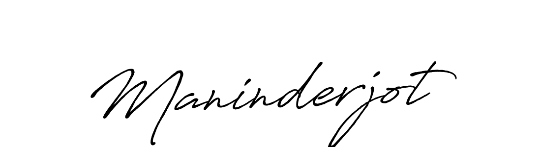 Maninderjot stylish signature style. Best Handwritten Sign (Antro_Vectra_Bolder) for my name. Handwritten Signature Collection Ideas for my name Maninderjot. Maninderjot signature style 7 images and pictures png